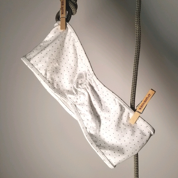 Festival EUC AE + Sakura Bandeau Tops | Two Bandeaux/s Beach Summer White Black - Picture 3 of 13